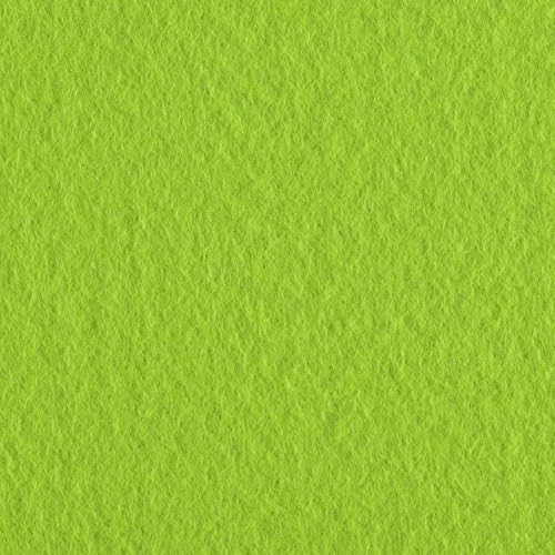 Felt Fabric Sheets 10-Piece, 20 cm Length x 30 cm Width x 0.1 cm Thickness, Bright Green