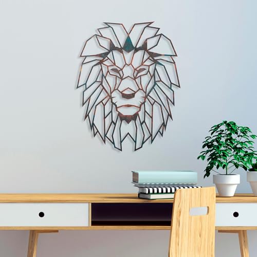 Hand-Painted Decorative Metal Wall Accessory, 40 x 50 cm, 100% Metal, 1.5 mm Thick, Unique Colour Variations, Perfect for Home Decor
