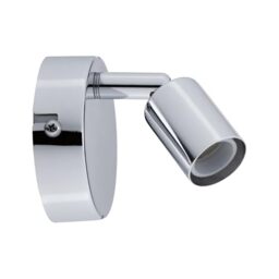 Paulmann 66749 wall Spotlight Carolina IP44 GU10 230V max. 10W dimmable Chrome Single Flame Spotlight
