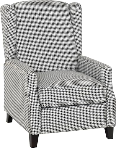 Seconique Kensington Recliner Chair in Dogtooth Fabric