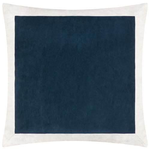 Yard Auden Matte Velvet Polyester Filled Cushion - Indigo - 50x50cm