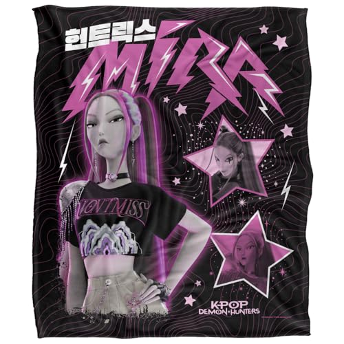 Kpop Demon Hunters Mira Popstar Huntrix Silky Touch Super Soft Throw Blanket 152 X 127 Cm