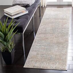 Safavieh Contemporary Rug for Living Room, Dining Room, Bedroom - Adirondack Collection, Short Pile, in Beige and Slate, 76 X 183 cm