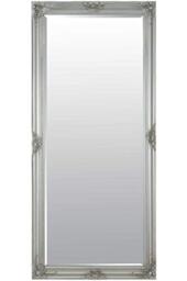 "Barcelona Trading Kingsbury Large Classic Style Shabby Chic Frame Leaner/Wall Mirror-74cm (29"") by 161cm (63.5""), Silver,GL244-1"