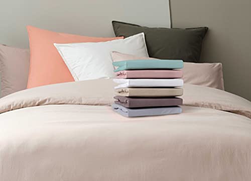 Toison d'Or Jersylor Pillow Cases, Pebble, 50cm x 70cm