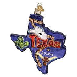 Old World Christmas United States Glass Blown Ornaments for Christmas Tree Texas