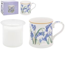 The Leonardo Collection Blue Bell Mug and Candle Set 350ml