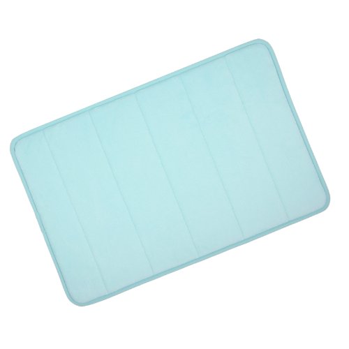 Microfibre Memory Foam Bathroom Bath Mat With Non Slip Back 50x80cm (Ice)