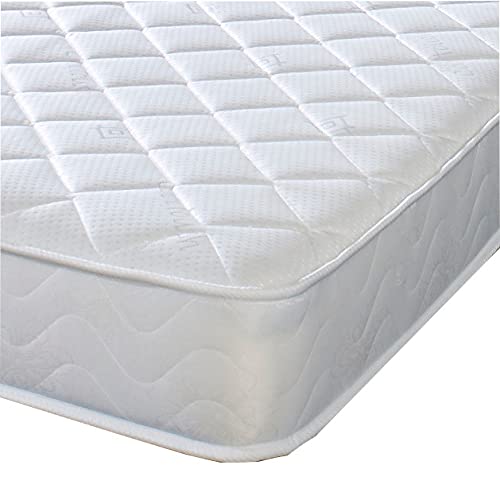 eeXtreme comfort ltd Darcy Diamond Essentials Double Mattress (135 x 190cm) - Foam-Free Bonnell Spring - Cooltouch Breathable Cover - Plush Comfort Support - 18cm Deep Value Mattress - UK Made