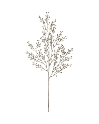 Gold Glitter Berry Tip Christmas Tree Spray, 63cm Decorative Pick