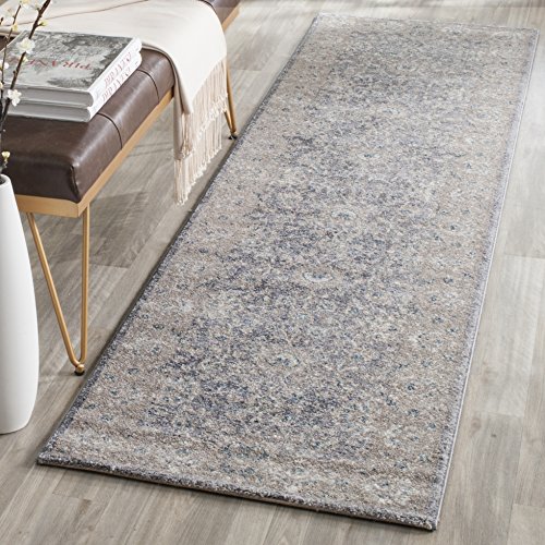 Safavieh Thea Woven Area Rug, Synthetic, Light Grey/Beige, 66 x 182 x 0.63500000000000001 cm