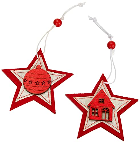 HGD Large Coloured Wooden Christmas Decoration CW00-7418-1