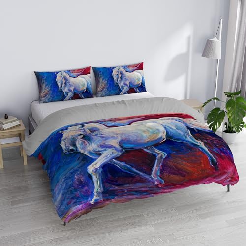 Italian Bed Linen SOGNI D'AUTORE Duvet Cover Set 100% Cotton, SD-13, Double