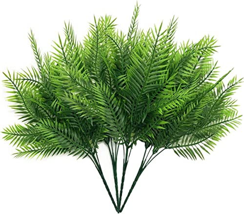 CATTREE Artificial Shrubs, Plastic Plants Bamboo Grass Fake Green Bushes Greenery D??cor for Wedding Indoor Outdoor Home Garden Verandah Office Table Centerpieces Arrangements Decoration 4 Pcs