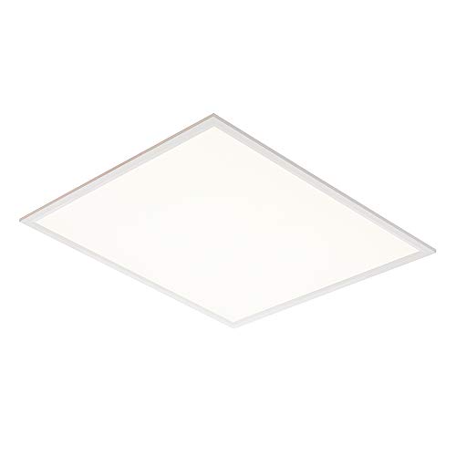 National Lighting Flight 40W LED Ceiling Flat Tile Panel Downlight Super Bright 595 x 595, High Efficiency Flicker Free Slim Profile Design, Cool White 4000k