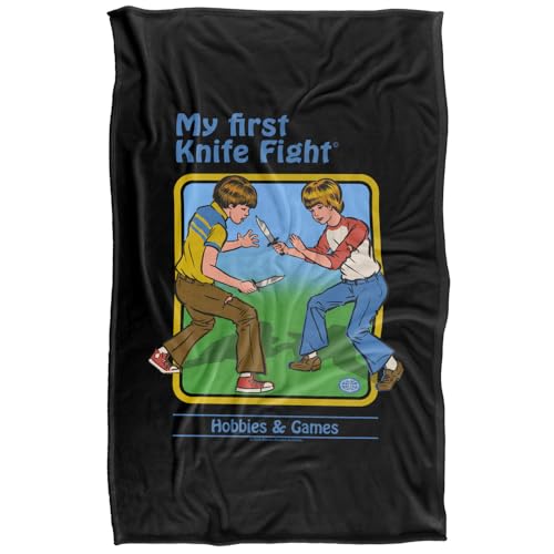 Steven Rhodes My First Knife Fight Silky Touch Super Soft Throw Blanket 91 X 147 Cm