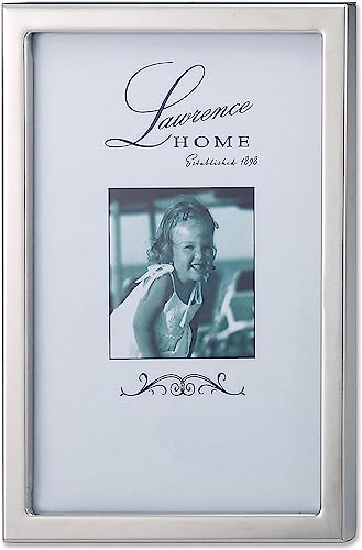 Lawrence Frames 710646 Silver Standard Metal Picture Frame, 4 by 6-Inch