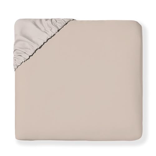 "MakeMake Organics Organic Twin Fitted Sheet Set GOTS Certified Organic Cotton Fitted Sheet with 1 Pillowcase Ultra Soft Non Toxic Breathable Hypoallergenic (40""X76"", Pecan)"