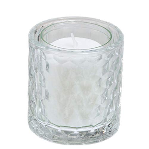 Spaas 6 Highlight Mosaic Candle Holders, Transparent