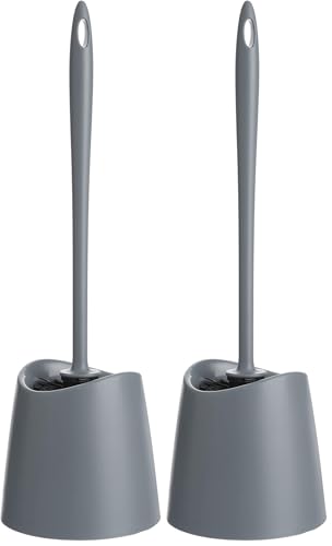 TATAY Toilet Brush WC-Standard, Polypropylene, Anthracite Grey, One Size (Pack of 2)