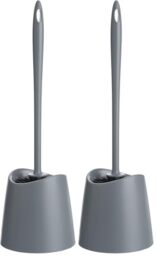 TATAY Toilet Brush WC-Standard, Polypropylene, Anthracite Grey, One Size (Pack of 2)