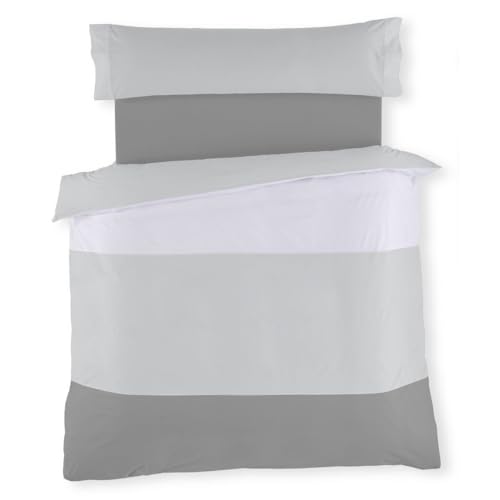 Alexandra House Living Pearl Grey Duvet Cover 240 x 220 cm