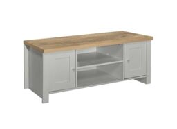 Birlea Highgate Large Tv Unit Grey & Oak Effect