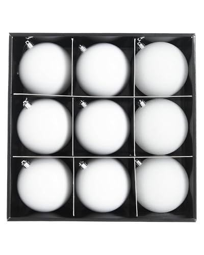 White Shatterproof Baubles