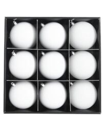 White Shatterproof Baubles