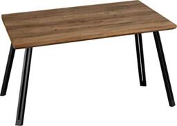 Seconique Quebec Straight Edge Dining Table in Medium Oak Effect