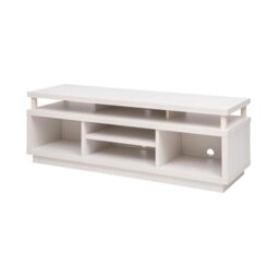 Iris Ohyama, TV Stand, Television support for screens up to 55 inches, 5 Shelves, Cable outlets, Contemporary, Bedroom, Living room - TV Cabinet Middle OTS-125M - White Oak