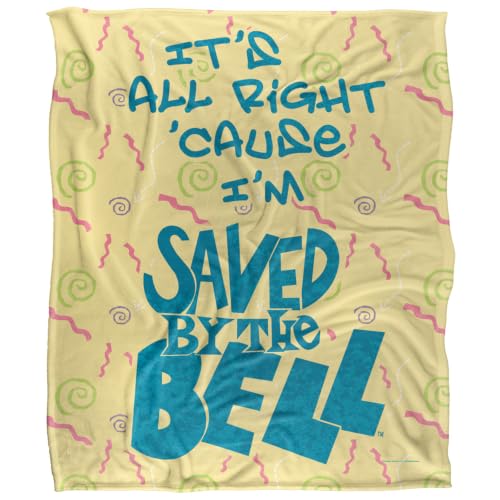 popfunk Saved By The Bell All Right Silky Touch Super Soft Throw Blanket 152 X 127 Cm