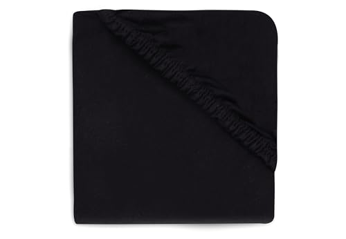 Jollein Jersey Black 95 cm Round Box Mattress Fitted Sheet 511-537-00021