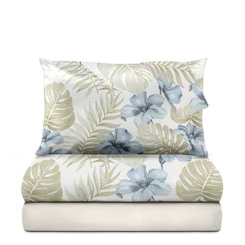 Le vie del cotone, Lowell Double Bed Sheet Set, Pure Cotton