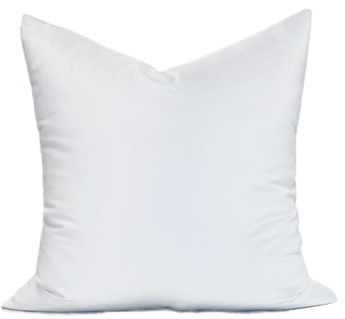 MoonRest?? 12x12 Inch Synthetic Down Alternative Square Pillow Insert Form Stuffer for Sofa Shams, Decorative Throw Pillow, Fits 11x11 Pillow Cover - Hypoallergenic 12???X 12???