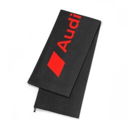 Audi 3132302200 Beach Towel 80 x 180 cm Grey with Red Audi Sport Lettering
