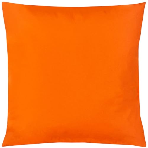 furn. Wrap Plain Garden Outdoor Cushion Cover – UV Resistant Water Resistant (Orange – 43x43cm)