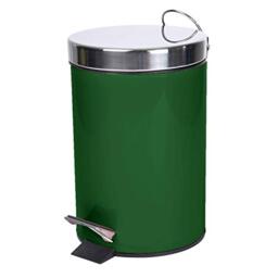 Douceur d'Intérieur Metalia Pedal Bin, Khaki, 3 L