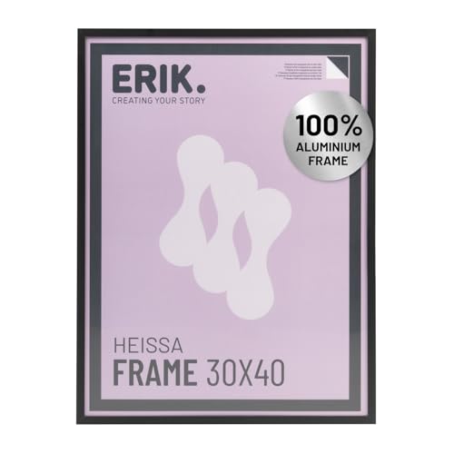 Grupo Erik 30x40 Picture Frame - Black Photo Frames Wall, Large Picture Frames 30cm x 40cm, Family Photo Frame, Art Wall Decor - New Home Gifts, Home Decor Gifts