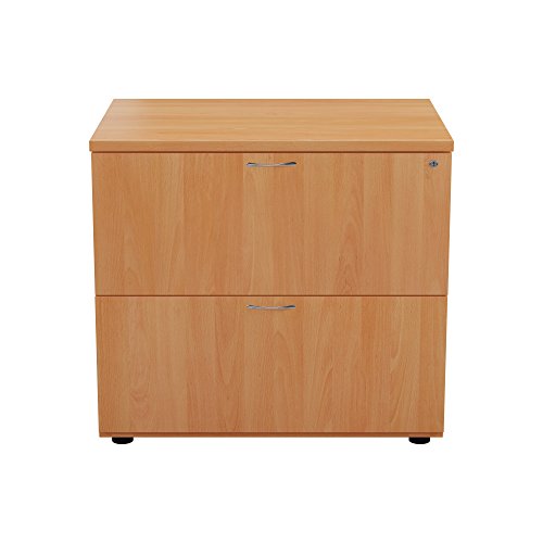 Office Hippo Pro Heavy Duty Desk High 2-Drawer Side Filer - Beech