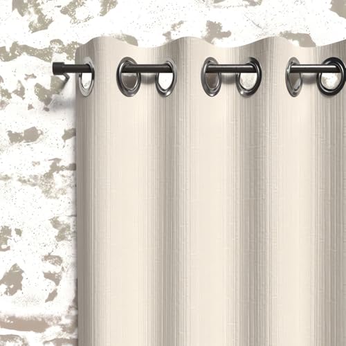 Soleil d'ocre, Boheme Insulated Curtain with Eyelets 135 x 180 cm Linen