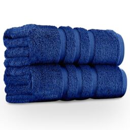 GC GAVENO CAVAILIA Premium Jumbo Bath Sheet 2 Pack - 100% Ring Spun Cotton Towels Bath Sheet - Highly Water Absorbent & Quick Dry Extra Large Bath Sheets - Soft Hotel Quality Bath Towel - Blue