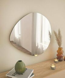 Dmora Menkar Mirror, Mirror, Wall Decor, 60 x 2 x 60 cm, Black