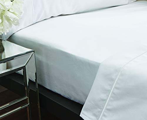 Bianca Luxury 800 Thread Count Cotton Sateen Double Fitted Sheet White