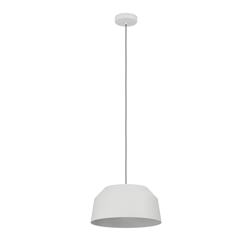 Eglo Pendant Lighting Contrisa, Ceiling Light Fitting in New Nordic Design, Hanging lamp for Dining and Living Room Made of Grey Metal, E27 Socket, Ø 15 in