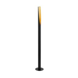 Eglo Barbotto 1-Flame Floor lamp, Steel Rod Light, Black and Gold Colours