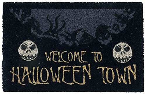 Nightmare Before Christmas Halloween Town Doormat, Multi-Colour, 40 x 60 cm
