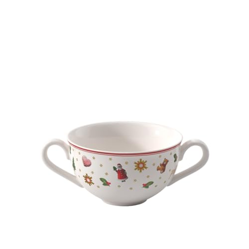 Villeroy & Boch - Toy's Delight Soup Cup 250 ml Multicoloured, Microwave-Safe, Christmas Crockery, Christmas Serving Dishes, Soup Cup with Handle, Premium Porcelain