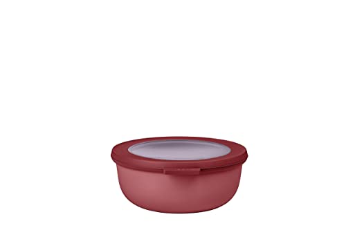 Mepal ??? Multi Bowl Cirqula Rectangular ??? Food Storage Container with Lid - Suitable as Airtight Storage Box for the Fridge & Freezer, Microwave Container & Servable Dish ??? 1250 ml ??? Vivid mauve