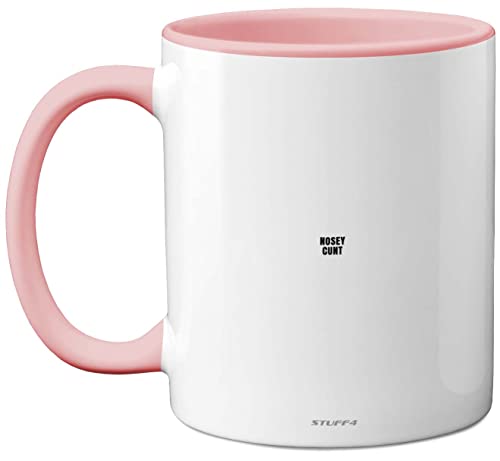 Stuff4 Nosey C**t Mug, Fun Sarcastic Gifts for Work Colleagues - Crude Rude Xmas Gift, Novelty Christmas Mug for Friends, Funny Secret Santa Gifts
